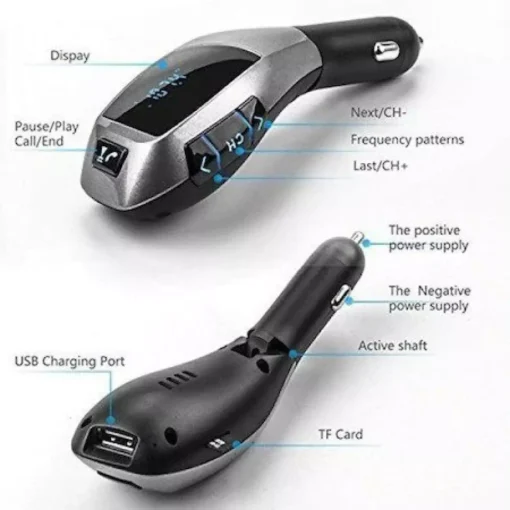 FM Transmitter ΑΥΤΟΚΙΝΗΤΟΥ ΜΕ Bluetooth / USB