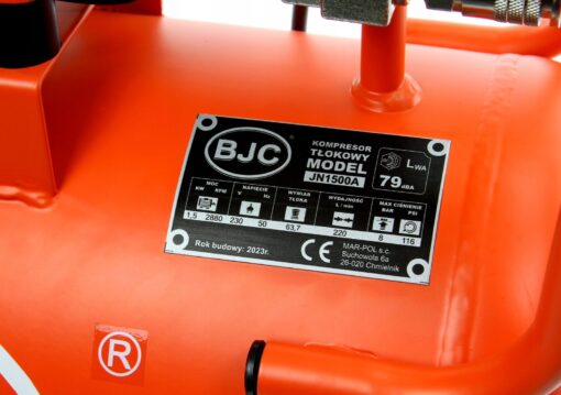 ΜΟΝΟΦΑΣΙΚΟ ΚΟΜΠΡΕΣΕΡ 24L – OIL FREE, 1.5 kW – BJC