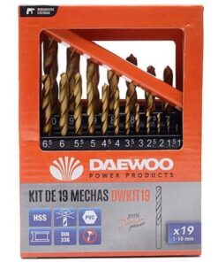 ΜΥΤΕΣ ΤΙΤΑΝΙΟΥ ΓΙΑ ΜΕΤΑΛΛΟ 19 ΤΕΜΑΧΙΑ 1-10mm – DAEWOO