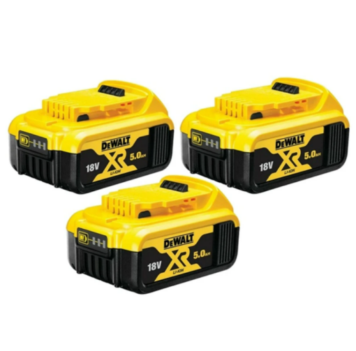 ΣΕΤ 3 ΤΕΜ. ΜΠΑΤΑΡΙΕΣ LI-ION 18v/5A.h – DeWALT DCB184P3-XJ