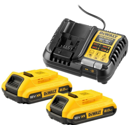 ΣΕΤ 2 ΤΕΜ. ΜΠΑΤΑΡΙΕΣ LI-ION 18v/2A.h – DeWALT DCB1104D2-QW