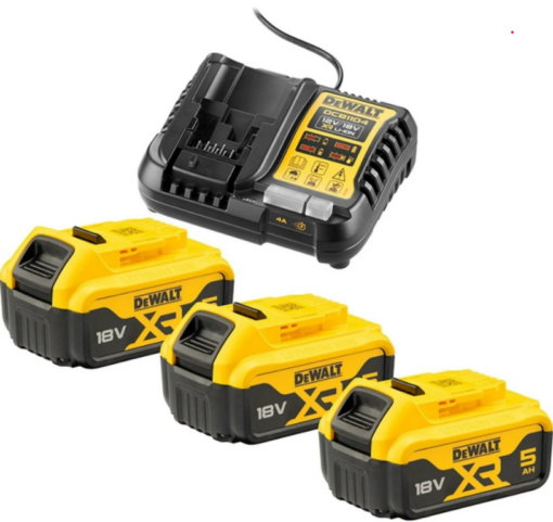 ΣΕΤ 3 ΤΕΜ. ΜΠΑΤΑΡΙΕΣ LI-ION 18v/5A.h – DeWALT DCB1104P3-QW