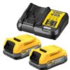 ΣΕΤ 2 ΤΕΜ. ΜΠΑΤΑΡΙΕΣ LI-ION 18v/2A.h – DeWALT DCB1102E2-QW