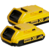 ΣΕΤ 2 ΤΕΜ. ΜΠΑΤΑΡΙΕΣ LI-ION 18v/2A.h – DeWALT DCB183D2-XJ