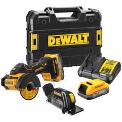 ΓΩΝΙΑΚΟΣ ΤΡΟΧΟΣ 76ΜΜ 18v/1.7Ah – DeWALT DCS438E2T