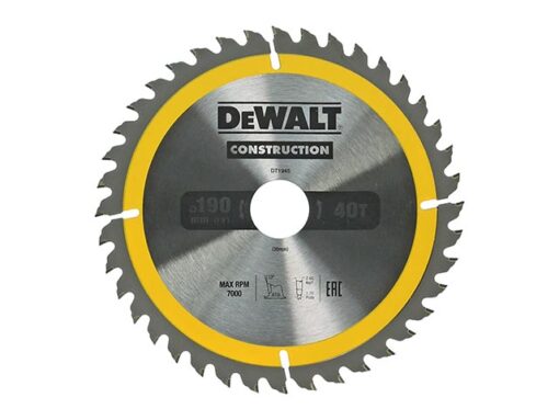 ΔΙΣΚΟΣ ΚΟΠΗΣ ΞΥΛΟΥ 190ΜΜ ΜΕ 40 ΔΟΝΤΙΑ – DeWALT DT1945