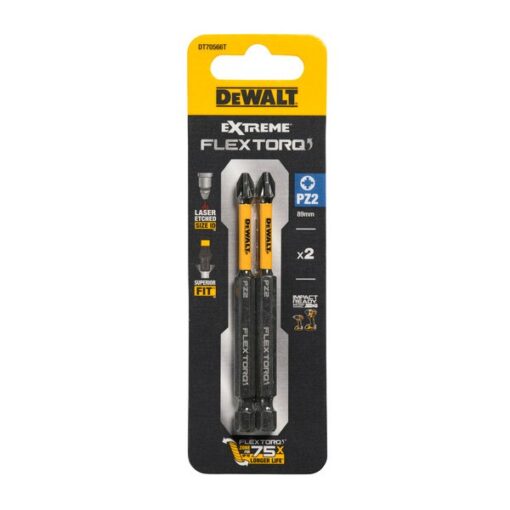 ΜΥΤΕΣ IMPACT TORSION 89MM PZ2 2 ΤΕΜΑΧΙΑ DT70566T - DEWALT