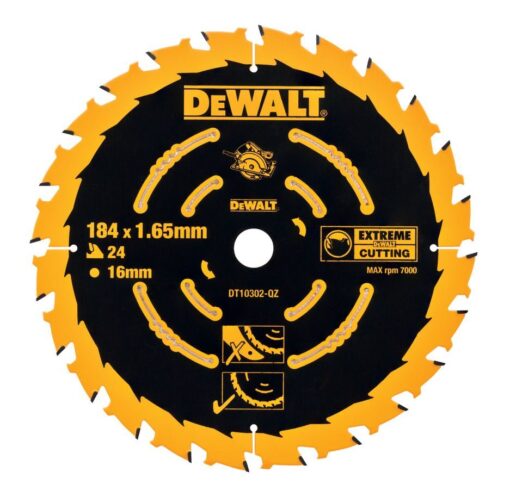 DEWALT DT10302 ΔΙΣΚΟΣ ΚΟΠΗΣ ΞΥΛΟΥ 184MM ΜΕ 24 ΔΟΝΤΙΑ