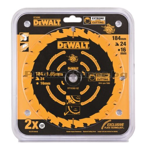 DEWALT DT10302 ΔΙΣΚΟΣ ΚΟΠΗΣ ΞΥΛΟΥ 184MM ΜΕ 24 ΔΟΝΤΙΑ - Image 2