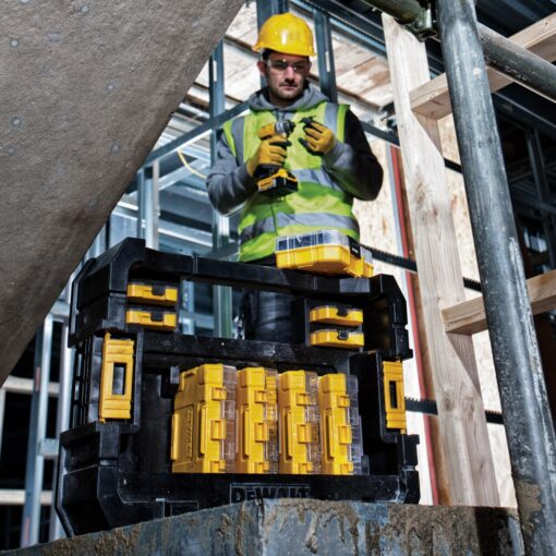ΕΡΓΑΛΕΙΟΘΗΚΗ ΠΛΑΣΤΙΚΗ DEWALT ΑΝΟΙΚΤΟΥ ΤΥΠΟΥ CADDY 44X32.2X11cm TSTACK DT70716 - Image 4