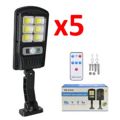 5 ΤΕΜΑΧΙΑ LED ΗΛΙΑΚΗ ΛΑΜΠΑ ΜΕ 48 COB - 1200w