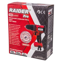 RAIDER R20 Solo Δραπανοκατσάβιδο μπαταρίας brushless 20V 40Nm RDP-YBD20 030243