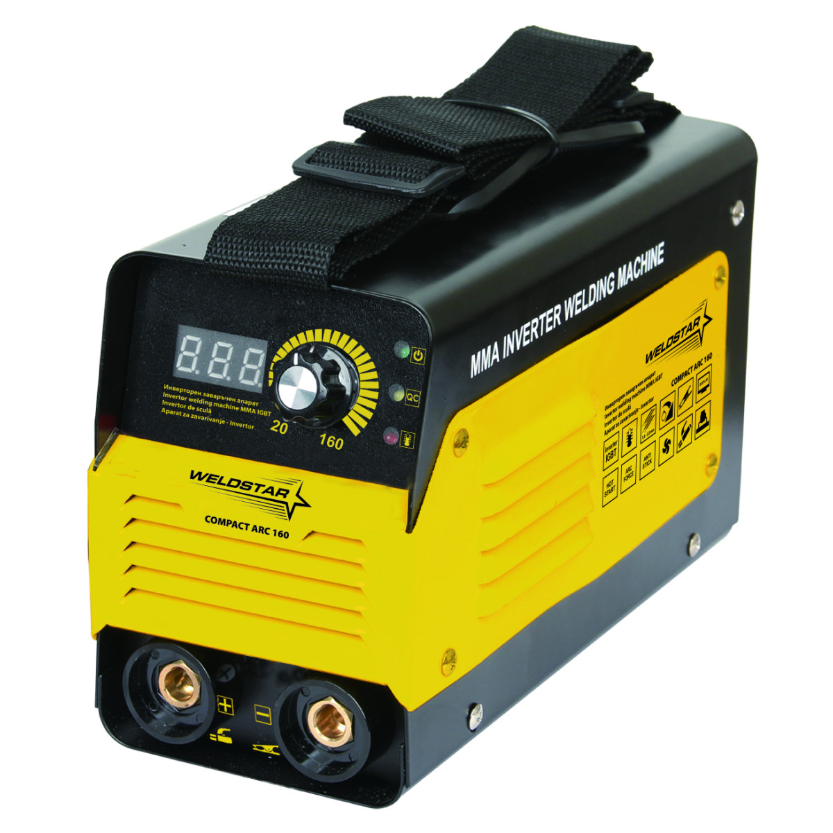 ΗΛΕΚΤΡΟΚΟΛΛΗΣΗ INVERTER COMPACT ARC 160 6.8kW – WELDSTAR ΗΛΕΚΤΡΟΚΟΛΛΗΣΗ INVERTER COMPACT ARC 160 6.8kW - WELDSTAR