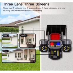 Alternative view of ΗΛΙΑΚΗ ΚΑΜΕΡΑ ΑΣΦΑΛΕΙΑΣ 16MP ΜΕ 3 ΦΑΚΟΥΣ, WI-FI, ΣΥΝΑΓΕΡΜΟ & NIGHT VISION - SUNVISION + 64GB ΚΑΡΤΑ ΜΝΗΜΗΣ
