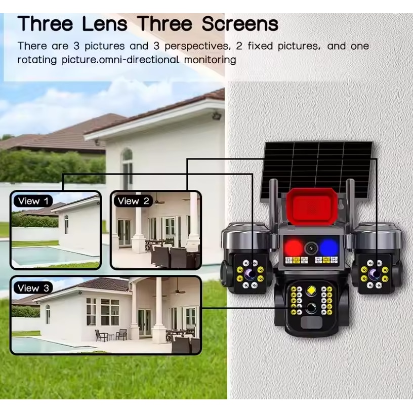 ΗΛΙΑΚΗ ΚΑΜΕΡΑ ΑΣΦΑΛΕΙΑΣ 16MP ΜΕ 3 ΦΑΚΟΥΣ, WI-FI, ΣΥΝΑΓΕΡΜΟ & NIGHT VISION – SUNVISION + 64GB ΚΑΡΤΑ ΜΝΗΜΗΣ ΗΛΙΑΚΗ ΚΑΜΕΡΑ ΑΣΦΑΛΕΙΑΣ 16MP ΜΕ 3 ΦΑΚΟΥΣ, WI-FI, ΣΥΝΑΓΕΡΜΟ & NIGHT VISION - SUNVISION + 64GB ΚΑΡΤΑ ΜΝΗΜΗΣ - Image 2