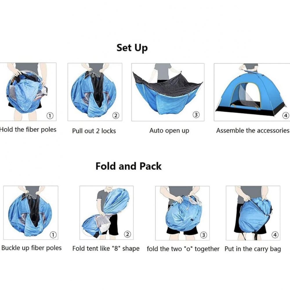 ΣΚΗΝΗ CAMPING ΑΥΤΟΜΑΤΟΥ ΑΝΟΙΓΜΑΤΟΣ 2X2 ΣΚΗΝΗ CAMPING ΑΥΤΟΜΑΤΟΥ ΑΝΟΙΓΜΑΤΟΣ 2X2 - Image 2