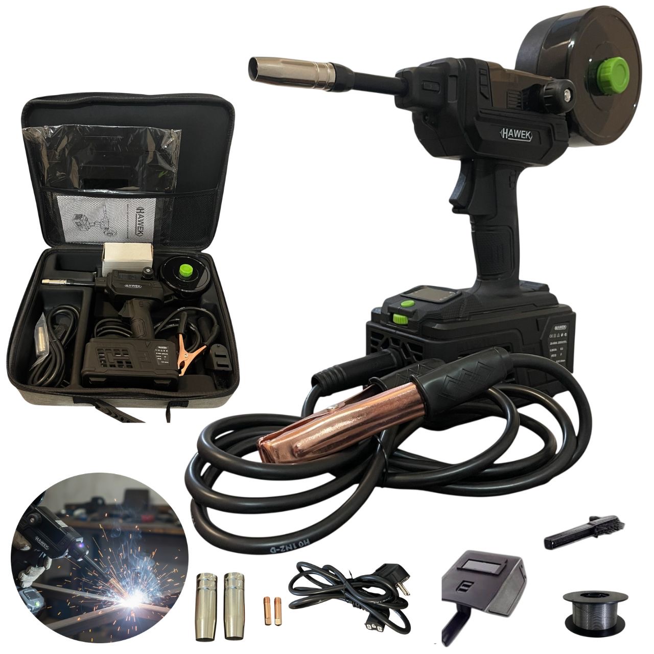 ΕΠΑΓΓΕΛΜΑΤΙΚΗ ΗΛΕΚΤΡΟΚΟΛΛΗΣΗ ΣΥΡΜΑΤΟΣ ΧΩΡΙΣ ΑΕΡΙΟ (NO GAS) ΤΥΠΟΥ ΠΙΣΤΟΛΙ – HAWEK 400A ΕΠΑΓΓΕΛΜΑΤΙΚΗ ΗΛΕΚΤΡΟΚΟΛΛΗΣΗ ΣΥΡΜΑΤΟΣ ΧΩΡΙΣ ΑΕΡΙΟ (NO GAS) ΤΥΠΟΥ ΠΙΣΤΟΛΙ - HAWEK 400A