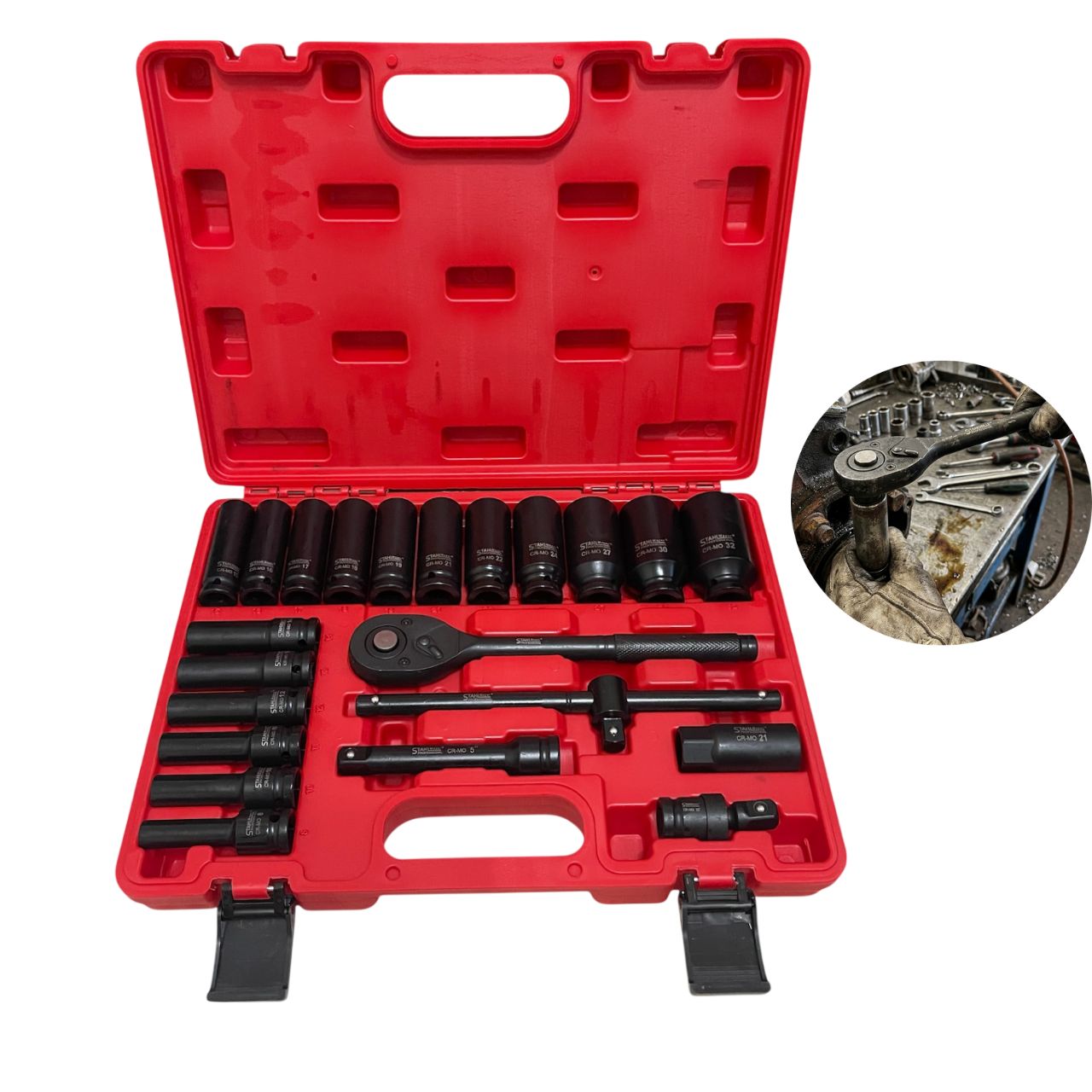 ΣΕΤ ΚΡΟΥΣΤΙΚΑ ΜΑΚΡΙΑ ΚΑΡΥΔΑΚΙΑ 1/2″ 23 ΤΕΜΑΧΙΑ STAHLMAYER ΣΕΤ ΚΡΟΥΣΤΙΚΑ ΜΑΚΡΙΑ ΚΑΡΥΔΑΚΙΑ 1/2" 23 ΤΕΜΑΧΙΑ STAHLMAYER