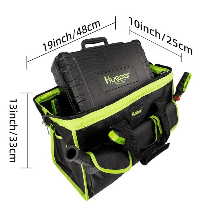 ΤΣΑΝΤΑ ΕΡΓΑΛΕΙΩΝ HUEPAR TB01 – 48 × 25 × 33 CM – 20 ΘΗΚΕΣ / ΕΠΑΓΓΕΛΜΑΤΙΚΗ ΑΔΙΑΒΡΟΧΗ ΤΣΑΝΤΑ ΤΣΑΝΤΑ ΕΡΓΑΛΕΙΩΝ HUEPAR TB01 - 48 × 25 × 33 CM - 20 ΘΗΚΕΣ / ΕΠΑΓΓΕΛΜΑΤΙΚΗ ΑΔΙΑΒΡΟΧΗ ΤΣΑΝΤΑ - Image 3
