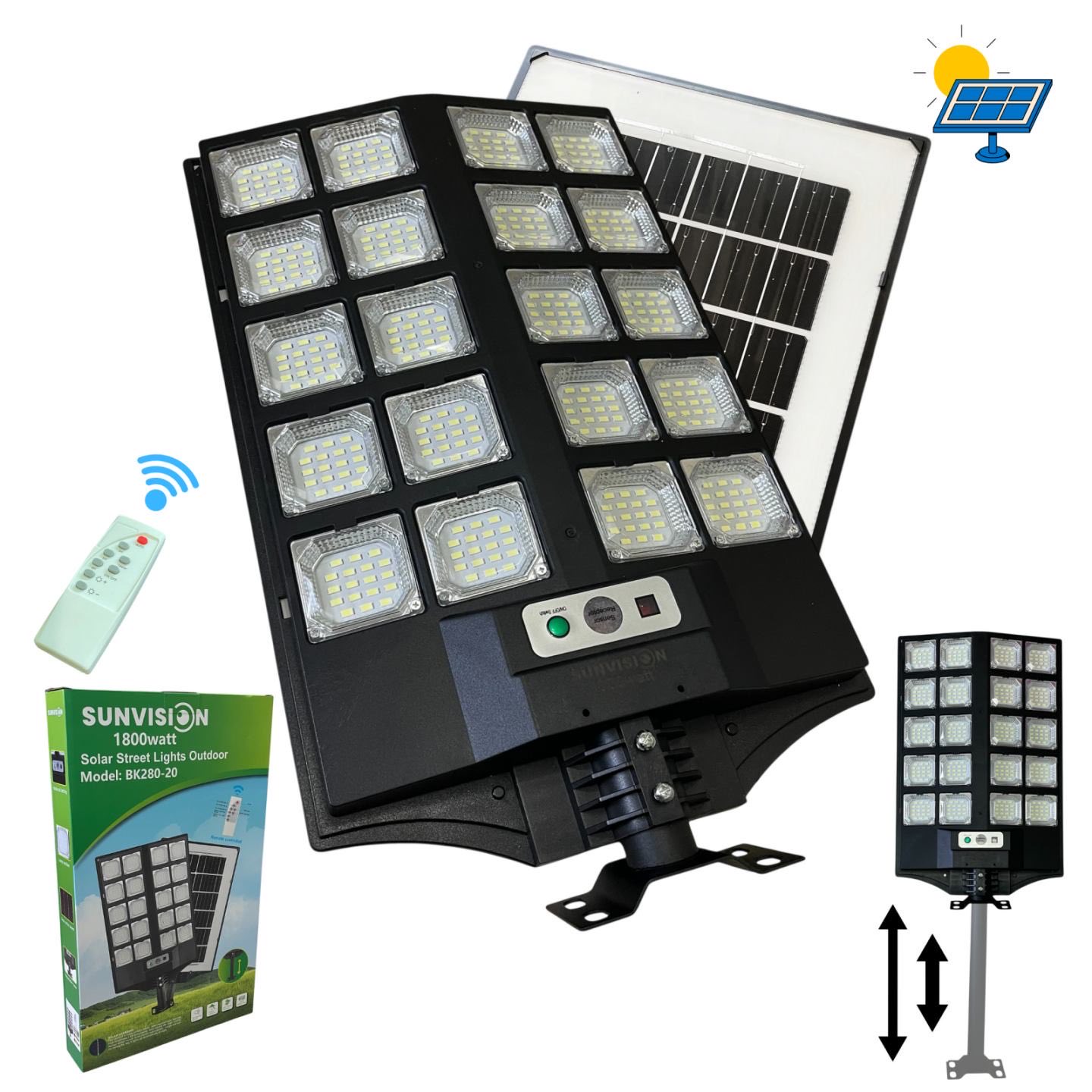ΗΛΙΑΚΟΣ LED ΠΡΟΒΟΛΕΑΣ 1800W 20 LED SUNVISION BK280-20 ΗΛΙΑΚΟΣ LED ΠΡΟΒΟΛΕΑΣ 1800W 20 LED SUNVISION BK280-20