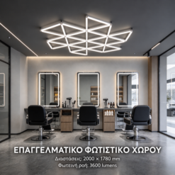ΓΕΩΜΕΤΡΙΚΟ ΦΩΤΙΣΤΙΚΟ LED ΟΡΟΦΗΣ 260W – 6500K