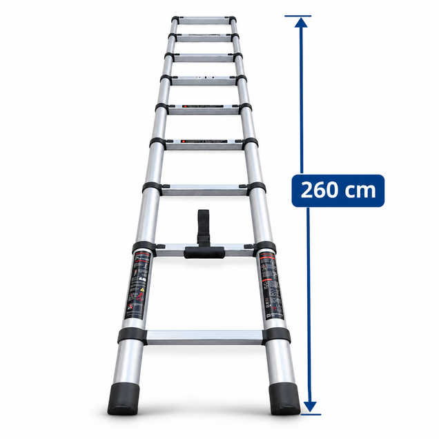 ΤΗΛΕΣΚΟΠΙΚΗ ΑΛΟΥΜΙΝΕΝΙΑ ΣΚΑΛΑ 260cm ΤΗΛΕΣΚΟΠΙΚΗ ΑΛΟΥΜΙΝΕΝΙΑ ΣΚΑΛΑ 260cm - Image 5